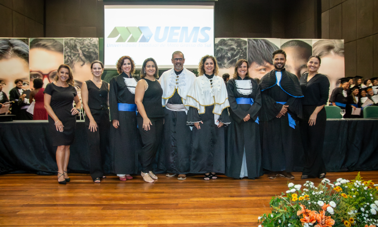 Colação de Grau das Turmas de Dança (Licenciatura); Geografia (Bacharelado); Geografia (Licenciatura); Pedagogia; Teatro (Licenciatura) e Turismo