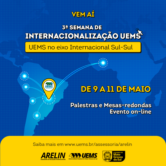 Inscrições abertas para III Semana de Internacionalização UEMS