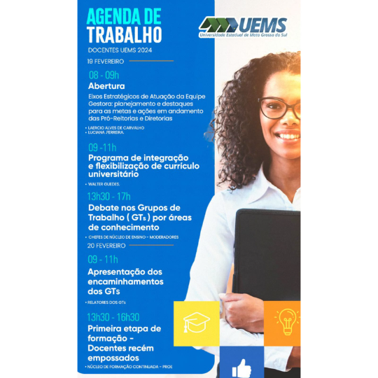 PROE, Reitoria e Conselho Gestor realizam Agenda de Trabalho com Docentes da UEMS nos dias 19 e 20 de fevereiro