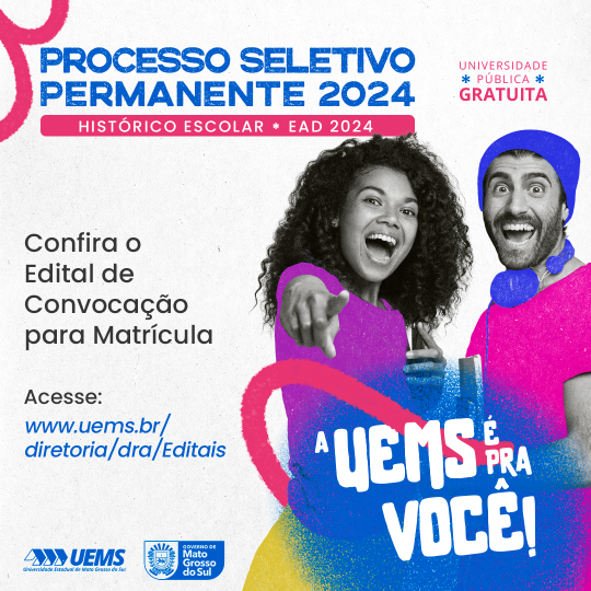 Publicados Editais da 2ª Chamada do PSP/UEMS Histórico Escolar