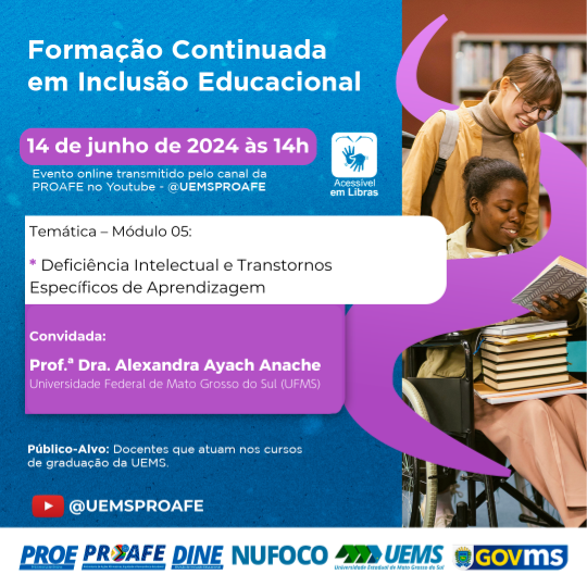 UEMS realiza formação continuada em inclusão educacional para docentes da graduação
