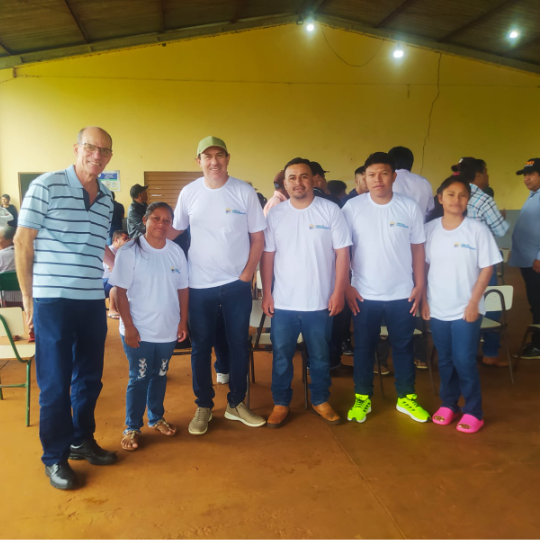UEMS/Ponta Porã: Integrantes de projeto em parceria com a Itaipu Binacional prestigiam solenidade indígena na Aldeia Amambai