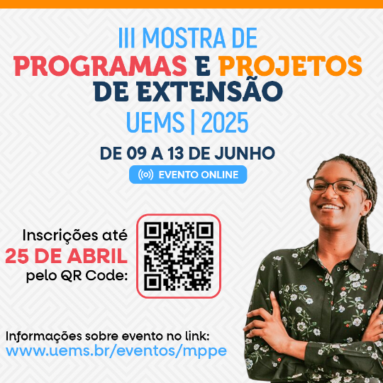 Inscrições para III Mostra de Programas e Projetos de Extensão da UEMS vão até dia 25 de abril 
