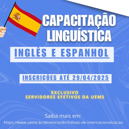 UEMS abre inscrições para cursos de capacitação em inglês e espanhol para servidores efetivos 