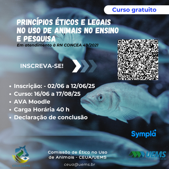 UEMS abre inscrições para curso sobre princípios éticos e legais no uso de animais no ensino e na pesquisa