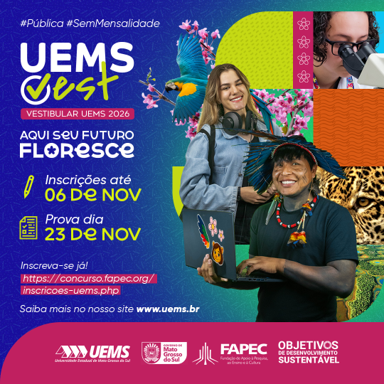 UEMSVest 2026: candidatos e candidatas até esta quinta-feira (6/11) para realizar a inscrição 