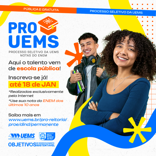 Últimos dias! Inscrições para o PROUEMS 2026 encerram em 18 de janeiro