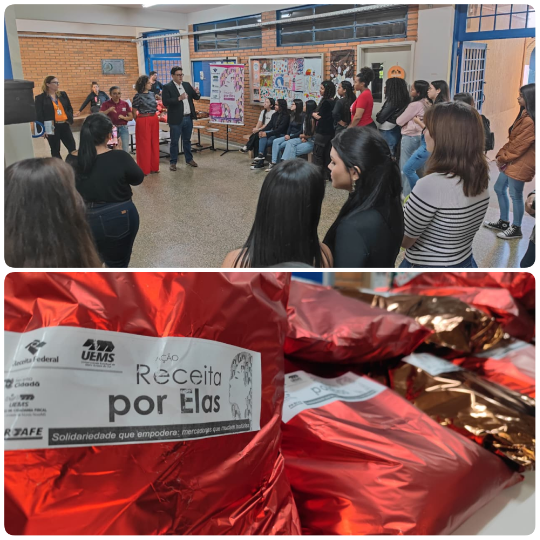 UEMS/Mundo Novo participa de ação nacional “Receita por Elas” com entrega de mercadorias a estudantes mulheres