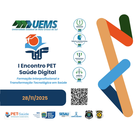 UEMS realiza I Encontro PET-Saúde Digital para fortalecer formação interprofissional e inovação tecnológica no SUS