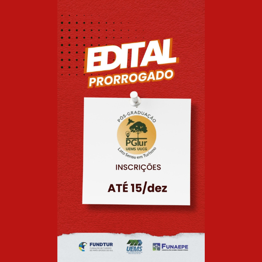 UEMS/CG: Prorrogado período de inscrições para Pós-Graduação em Governança e Inovação no Turismo