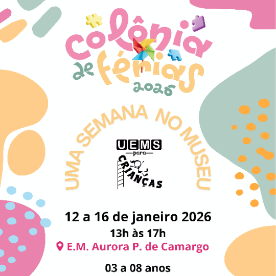 UEMS Dourados: Colônia de Férias une arte, cultura e brincadeiras para crianças de 3 a 8 anos