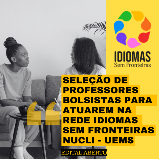 UEMS abre seleção para professor bolsista de Letras na Rede Idiomas sem Fronteiras