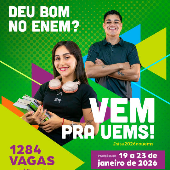 UEMS divulga edital do SiSU com mais de 1,2 mil vagas e inscrições até sexta-feira (23)