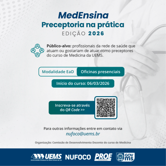 UEMS/Campo Grande: Curso MedEnsina capacita profissionais para atuação como preceptores em Medicina