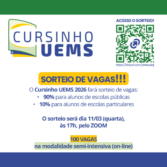 Cerca de 900 estudantes disputam vagas no Cursinho UEMS