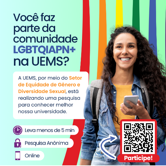 UEMS mapeia estudantes LGBTI+ para ampliar políticas de permanência e equidade